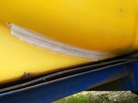 Запайка трещины на пластиковой емкости