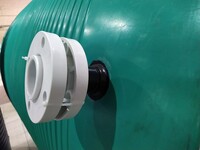 Установка отвода с фланцевым соединением